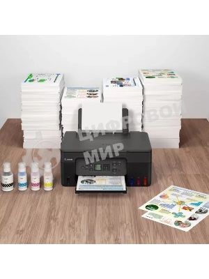 МФУ струйное Canon Pixma G3470 (5805C029AA), A4, цветной, печ. до 11/6 стр/мин. (ч/б/цв.), 4800 x 1200 dpi (печ.), 600x1200dpi (скан.), USB, Wi-Fi черный