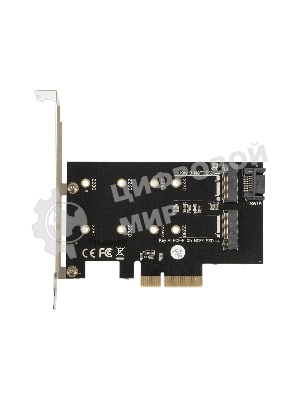 Переходник ExeGate EXE-509 M.2 B key + M.2 M Key -> PCI-Ex4/SATA
