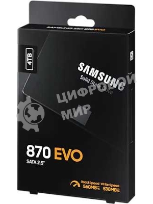 Накопитель SSD Samsung 4Tb 870 EVO, V-NAND, 2.5