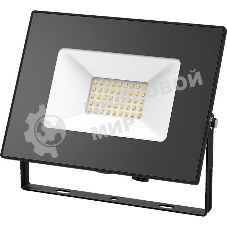 Прожектор светодиодный GAUSS 613527170 LED 70W 4450lm IP65 3000К черный 1/24