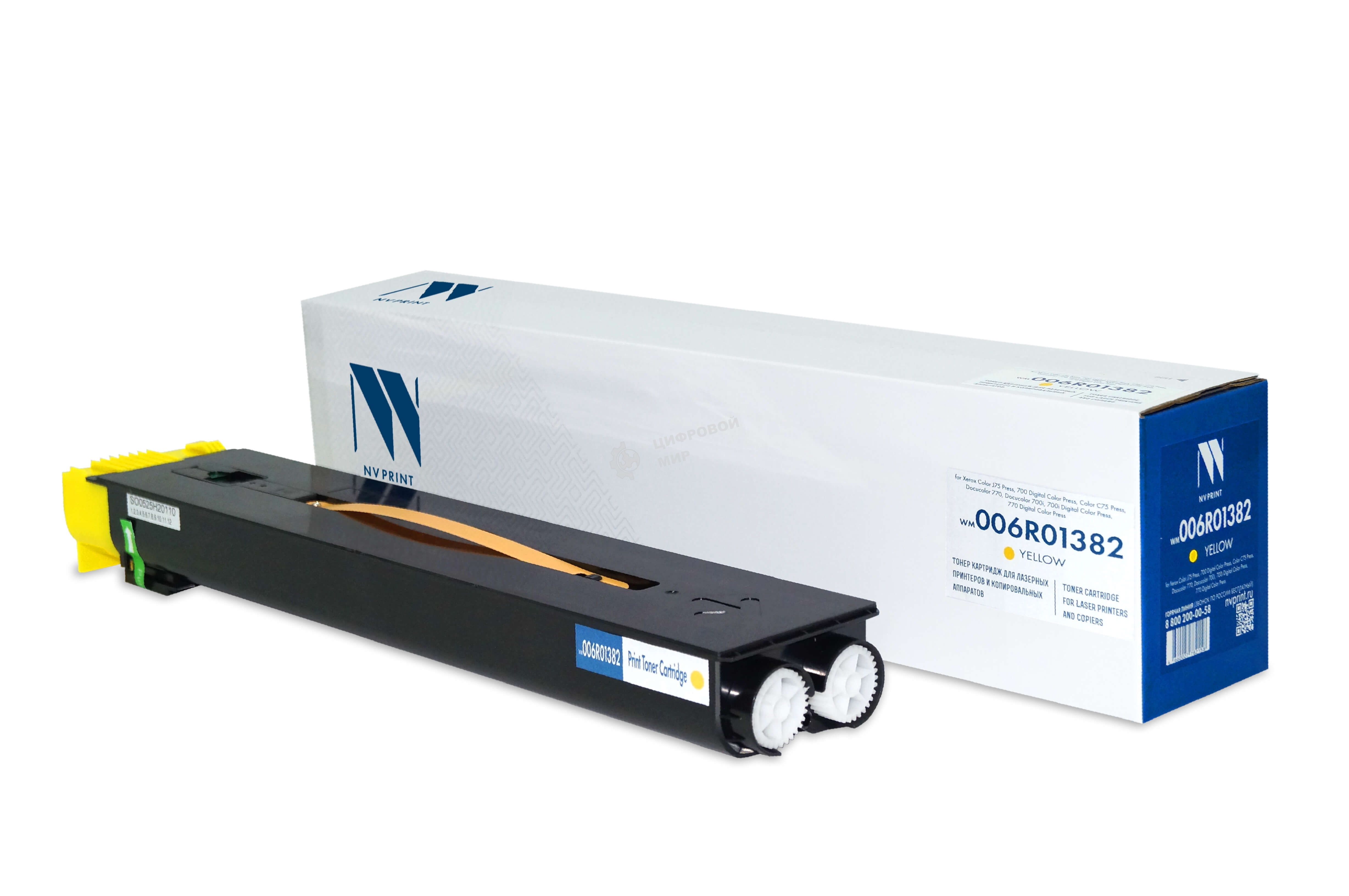 Картридж лазерный NVPrint NV-006R01382 Yellow для Xerox Color J75 Press, 700 Digital Color Press, Color C75 Press, Docucolor 770, Docucolor 700i, 700i Digital Color Press, 770 Digital Color Press (22000k)