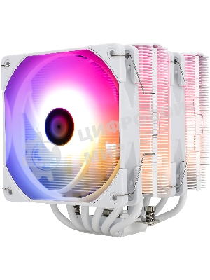 Устройство охлаждения(кулер) Thermalright Peerless Assassin 120 White ARGb Soc-AM5/AM4/1151/1200/2066/2011/1700 белый 4-pin 25.6dB Al+Cu 750gr Ret (PA120-WH-ARGb)
