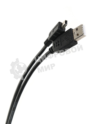 Кабель USB 2.0 A-->mini-B 5P (1м) черный TELECOM/VCOM TC6911BK-1.0M