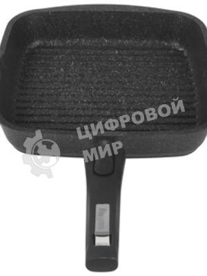 Сковорода-гриль Мечта С64802 Гранит black несъемная ручка стеклянная крышка