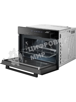 Духовой шкаф электрический Weissgauff OEMS 459 PDB черный, встраиваемый