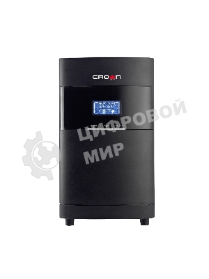Источник бесперебойного питания CROWN On-Line CMUOA-350-2K EURO 2000VA/1800W, корпус металл, TOWER, АКБ 6*12V/7AH, PF-0.9, AVR 110-300V, порт RJ-11/45+USB/RS-232, EPO, розетки 4*EURO, входной кабель 2 м, вентилятор охлаждения, автомат, слот для SNMP, порт для доп. батарейных кабинетов, ПО