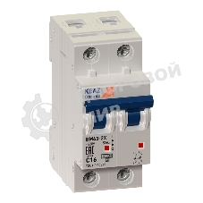 Выключатель автоматический модульный 2п C 4А 6кА OptiDin BM63-2C4-УХЛ3 КЭАЗ 260607