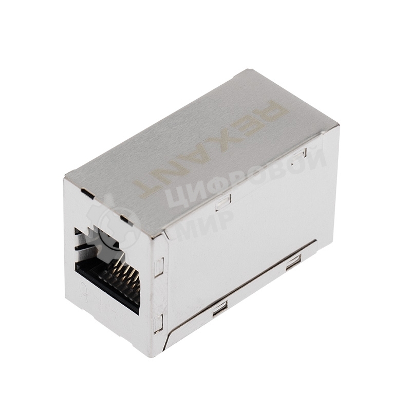 Проходной адаптер Rexant RJ-45(8P-8C), FTP экранированный, cat.6, (гнездо-гнездо)