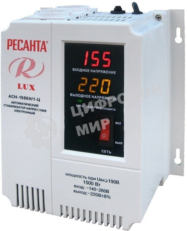 Стабилизатор АСН-500Н/1-Ц Ресанта LUX