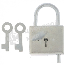 Замок навесной-контрольный, цинк, (Металлист)