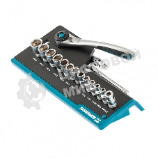 Набор торцевых головок GROSS, трещотка 120 зубьев, 36 предметов 14142