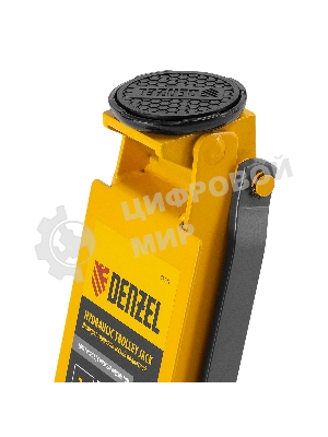 Домкрат гидравлический подкатной Denzel 3 т, 85-610 мм, быстрый подъем, низ. подхват, проф, SUV