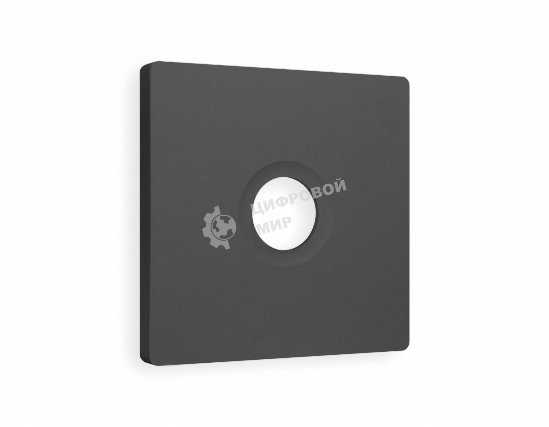 Лицевая панель ALFA (Графит Мягкое касание) для TV розетки QUANT AP9130