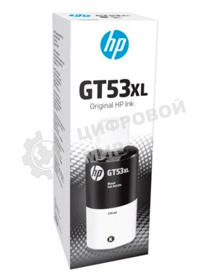Емкость с чернилами HP GT53XL для GT 5810/5820/Ink Tank 115/315/319/419/415/Smart Tank 515/615, черный (135 ml), 6000 стр.