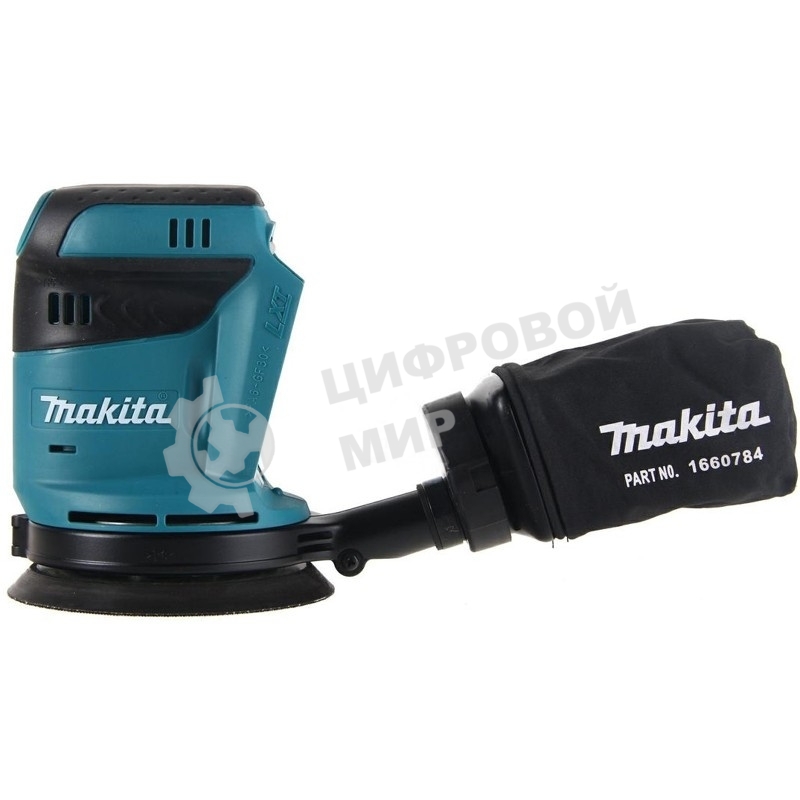 Эксцентриковая шлифовальная машина Makita DBO180Z 18В LiIon ф125мм 7000/9500/11000об/мин ампл.2.8мм 1.7кг