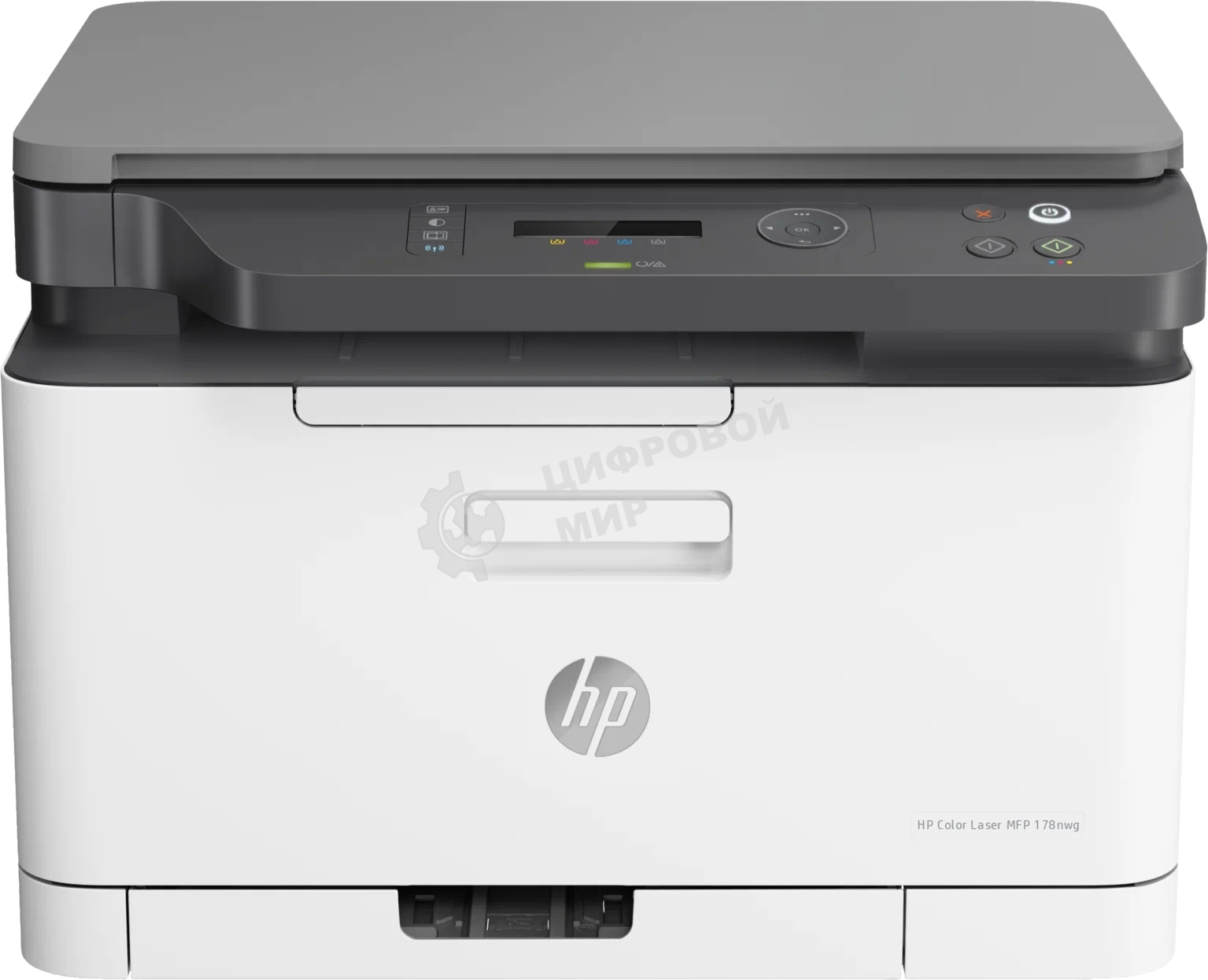 МФУ лазерное HP Color 178nw (4ZB96A), A4, цветной, печ. до 18 стр/мин. (ч/б) до 4 стр/мин. (цвет), 600 x 600 dpi, USB, RJ-45, Wi-Fi, Air Print, Mopria