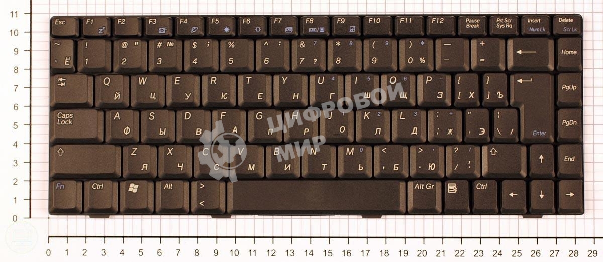 Клавиатура для ноутбука ASUS W5 W6 W7 черная