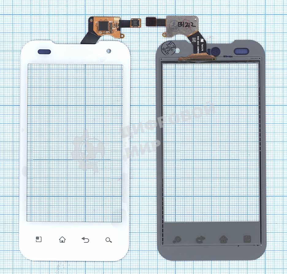 Сенсорное стекло (тачскрин) для LG P990 Optimus 2X, белое