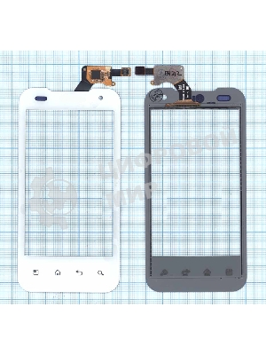 Сенсорное стекло (тачскрин) для LG P990 Optimus 2X, белое