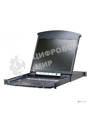 Коммутаторы консоли ATEN 8P CAT5 HIGH DENSITY DUAL RAIL LCD 19INCH OVER IP