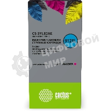 Картридж струйный Cactus 912XL CS-3YL82AE (есть ограничения по прошивке) пурпурный (10.5мл) для HP OfficeJet 8012/8014/8015/8017;OfficeJet Pro 8022/8023/8024/8025 AIO