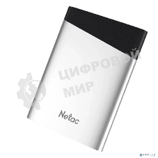 Внешний SSD Netac Z6S, 120 GB, USB 3.2 Gen 2 Type-C, R/W 520/440, серебристый