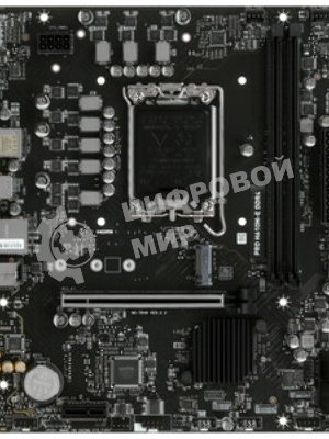 Материнская плата MSI PRO B760M-A WIFI, LGA 1700, Intel B760, 4xDDR5, 4xSATA, 2xM.2, 1xPCI-E 4.0 x16, 1xPCI-E 4.0 x4, 2xHDMI, 2xDP, 1x2.5Gb LAN, 2xUSB-A 2.0, 2xUSB 3.2 Gen 1, 2xUSB 3.2 Gen 2, 3x3.5 мм, 7.1, Micro-ATX