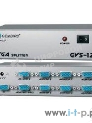 Разветвитель GVS128 Разветвитель сигнала VGA на 8 мониторов (Gembird/Cablexpert)