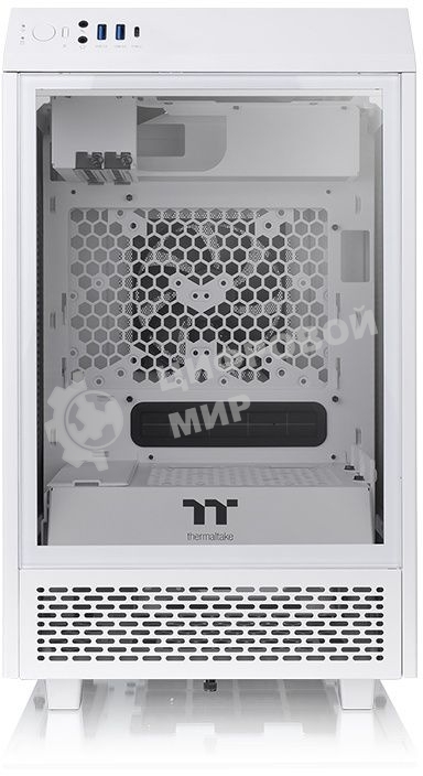 Компьютерный корпус Thermaltake The Tower 100 Snow CA-1R3-00S6WN-00/White/Win/SPCC/Tempered Glass*3