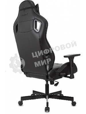 Кресло Knight Gladiator черный, экокожа, 120 кг, механизм качания