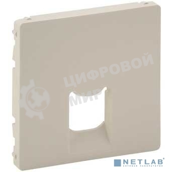 Лицевая панель для одиночных телефонных/информационных розеток. Слоновая кость Valena LIFE. 