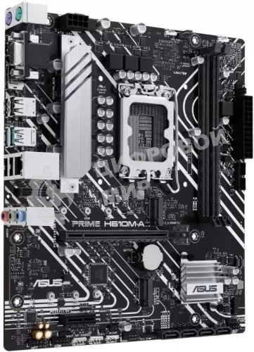 Материнская плата ASUS PRIME H610M-A-CSM, LGA 1700, Intel H610, 2xDDR5, 4xSATA, 2xM.2 PCIe 3.0 (x2, x4), 1xPCIe 4.0 x16, 1xPCIe x1, 1xHDMI, 1xDP, 1xVGA, 2xUSB-A 3.2 Gen 2, 4xUSB-A 2.0, 1x 1Gb LAN, 3x3.5 мм, 7.1, mATX