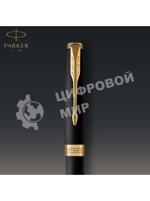 Ручка шариковая Parker Sonnet Core K528 (CW1931519) Matte Black GT M, черные чернила, подарочная коробка