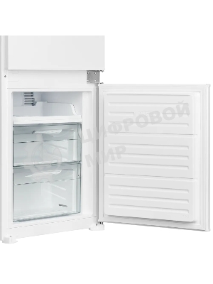 Встраиваемый холодильник Kuppersberg RBN 1763, полезный объем 233 л, сенсорное управление, полезный объем морозильной камеры 63 л, No Frost, LED подсветка, перенавешиваемые двери, суперзаморозка, отсек для овощей, белый