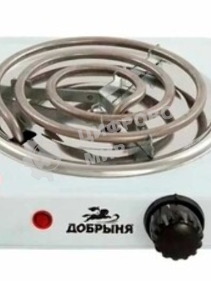 Плитка эл.(1 конф) Добрыня DO-2205W бел.(1000Вт) спираль x12, 1000 ВтНапряжение 220 В, 50 Гц5 режимов нагреваДиаметр конфорки: 15 смЗащита от перегреваСветовой индикатор работыРезиновые ножки