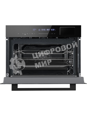 Духовой шкаф электрический Weissgauff OEMS 459 PDB черный, встраиваемый