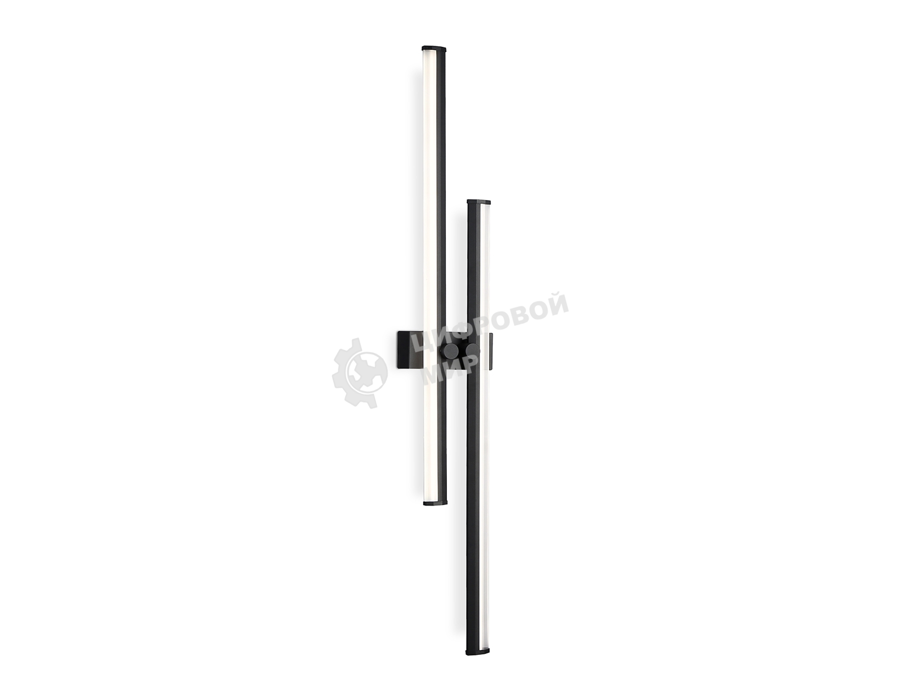 Настенный светодиодный светильник Ambrella light FL6162 BK черный 28W 3000K-6400K 810*120*65
