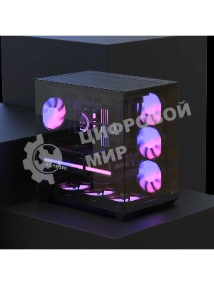 Корпус Formula Crystal Z2 Plus AR V2 Black, Midi-Tower, чёрный, 4 x 120 мм
