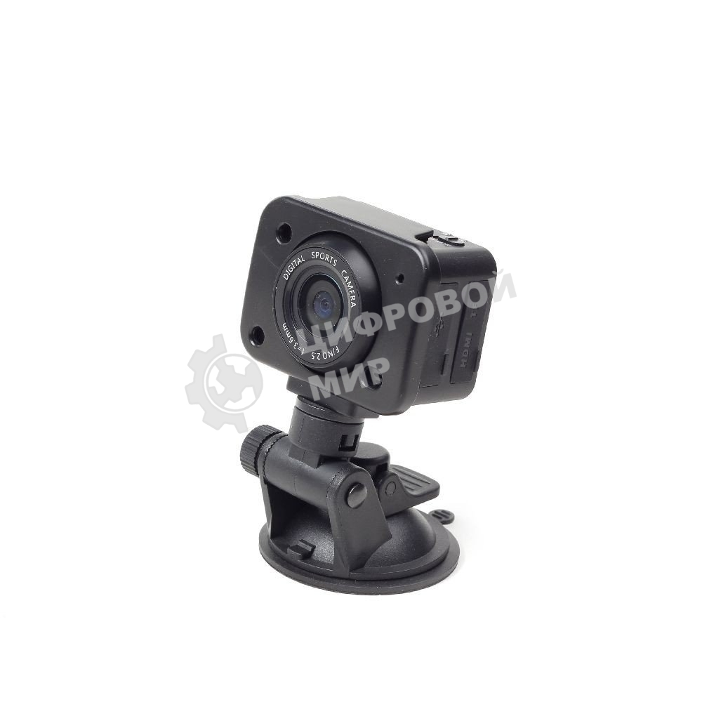 Цифровые камеры Gembird Экшн-камера Gembird ACAM-001, 5MP, 1920 x 1080 FHD (30 fps), ночная съемка, лазерный целеуказатель ЖК дисплей 1.5', TF/Micro SDHC, USB 2.0, HDMI, подводный бокс + крепления.