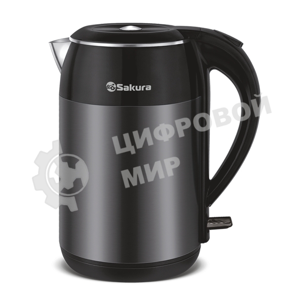Чайник электрический Sakura SA-2154MBK (1.8) черн металлик д