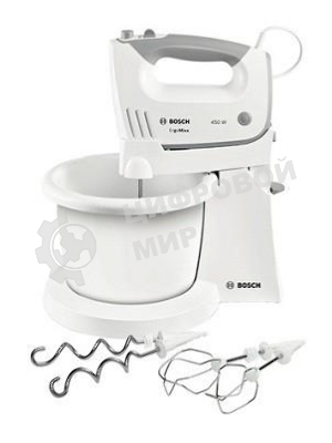 Миксер стационарный Bosch MFQ36460 450 Вт, белый/серый