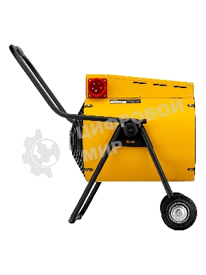 Тепловая пушка Denzel SFH-15000, 400 В, желтый, 120/9000/15000 Вт, 150 м2, термостат