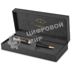 Ручка шариковая Parker Sonnet Core K528 (CW1931519) Matte Black GT M, черные чернила, подарочная коробка