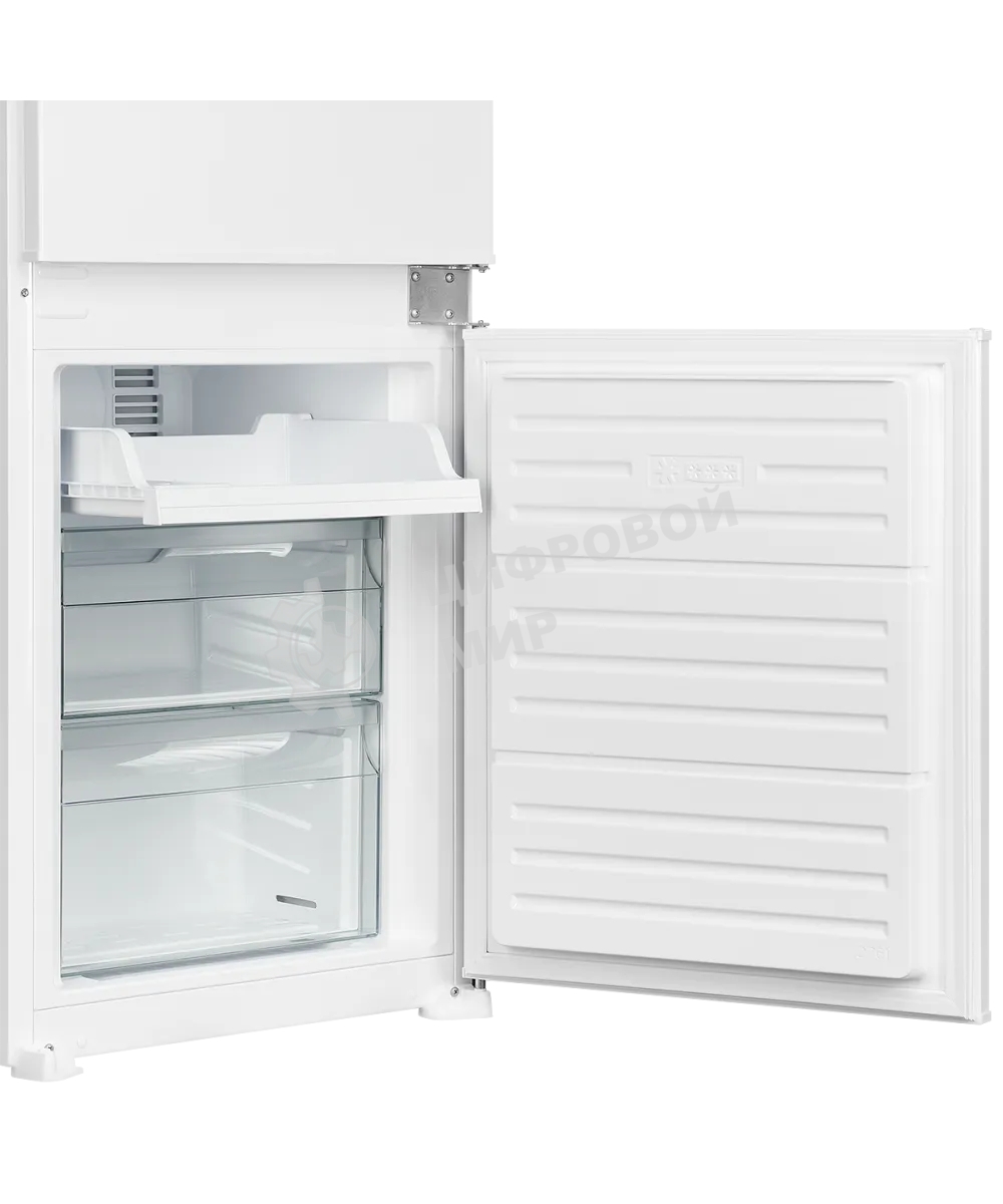 Встраиваемый холодильник Kuppersberg RBN 1763, полезный объем 233 л, сенсорное управление, полезный объем морозильной камеры 63 л, No Frost, LED подсветка, перенавешиваемые двери, суперзаморозка, отсек для овощей, белый