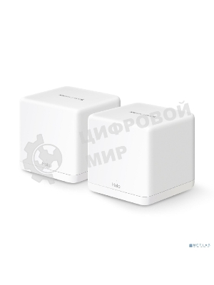 Бесшовный Mesh роутер Mercusys Halo H60X(2-pack) AX1500 10/100/1000BASE-TX белый (упак.:2шт)