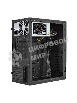 Компьютерный корпус Minitower ExeGate BAA-303M-AA500 (mATX, БП AA500 с вент. 8см, 2*USB, HD Audio, черный)