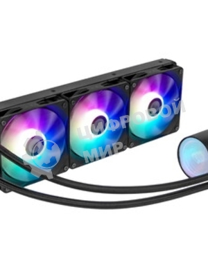 Система жидкостного охлаждения PcCooler DA360 BK ARGb Soc-AM5/AM4/1200/1700/1851 черный 4-pin Al 300W Ret (DA360-BKAWXX-GL)