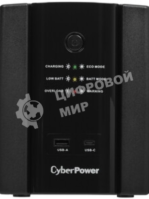 Источник бесперебойного питания CyberPower UT1500EIG/1500 ВА/900 Вт/USB/RJ-11/RJ-45/6xIEC 320 C13 (компьютерная)