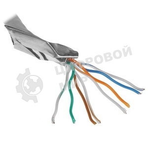 Кабель Hyperline FUTP4R-C5E-S24-IN-PVC-GY-305 (305м) Кабель витая пара, экранированный F/UTP, общий экран фольга, категория 5e, 4 пары 24 AWG, 4х2х0,51 мм, однопроволочные жилы, PVC, нг(А)-LS, внутренний -20°C – +75°C, серый, системная гарантия 25 лет