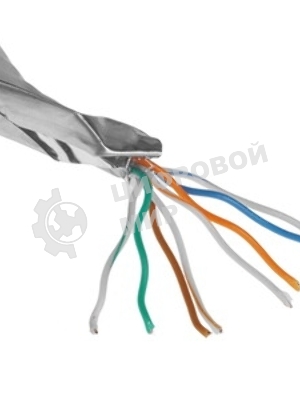 Кабель Hyperline FUTP4R-C5E-S24-IN-PVC-GY-305 (305м) Кабель витая пара, экранированный F/UTP, общий экран фольга, категория 5e, 4 пары 24 AWG, 4х2х0,51 мм, однопроволочные жилы, PVC, нг(А)-LS, внутренний -20°C – +75°C, серый, системная гарантия 25 лет